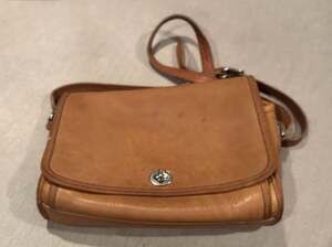 Vintage Coach Rambler's Legacy Bag 9061 British Tan Leather Crossbody